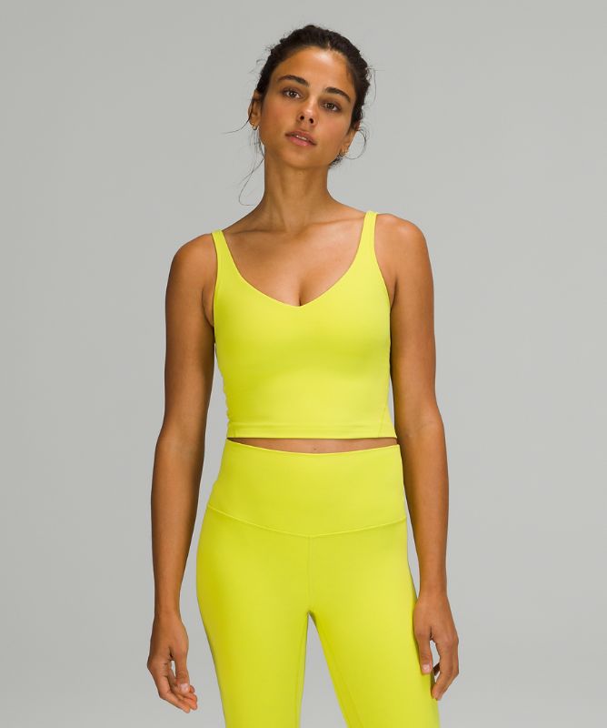 Tank Top Lululemon lululemon Align™ Cropped Tank Top Mujer Amarillos | 71583-KNLE