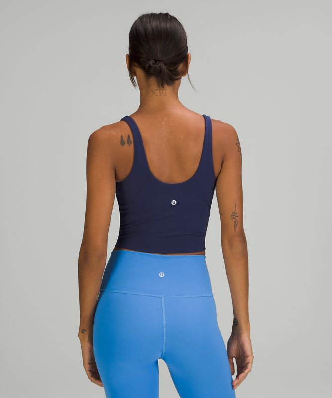 Tank Top Lululemon lululemon Align™ Cropped Tank Top Mujer Night Sea | 34769-BKUW