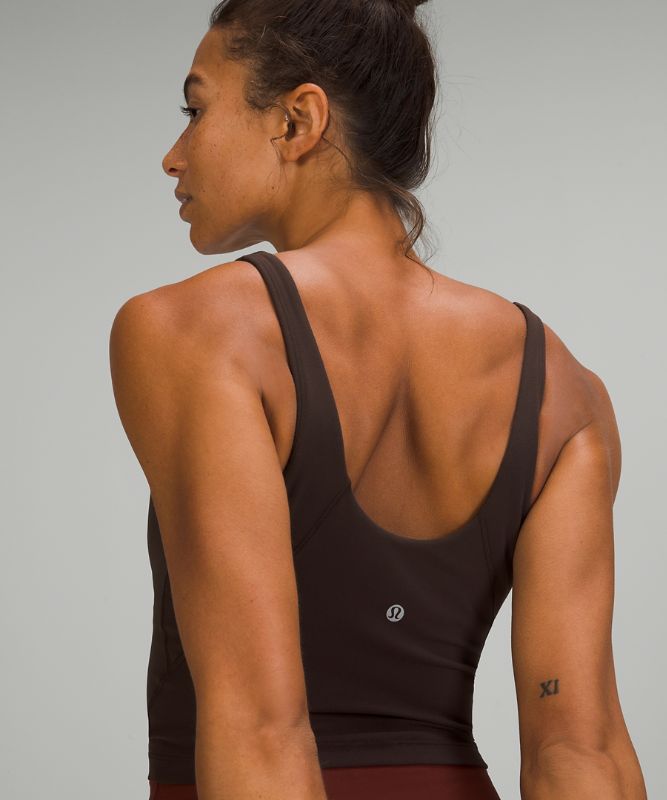 Tank Top Lululemon lululemon Align™ Cropped Tank Top Mujer French Press | 54618-YWZR