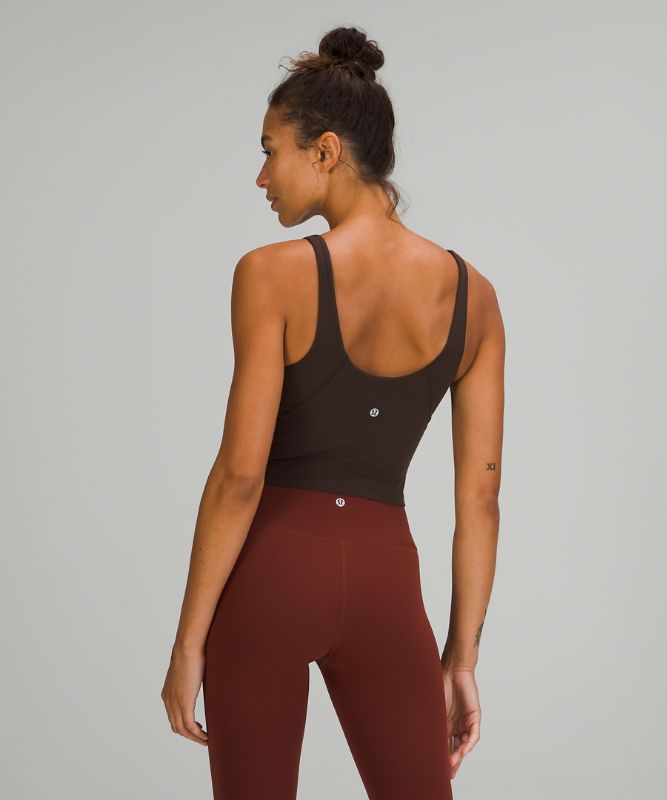 Tank Top Lululemon lululemon Align™ Cropped Tank Top Mujer French Press | 54618-YWZR