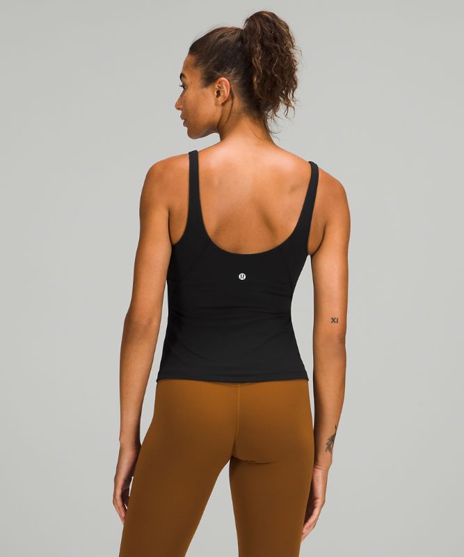 Tank Top Lululemon lululemon Align™ Waist-Length Tank Top Mujer Negros | 74910-XDKF