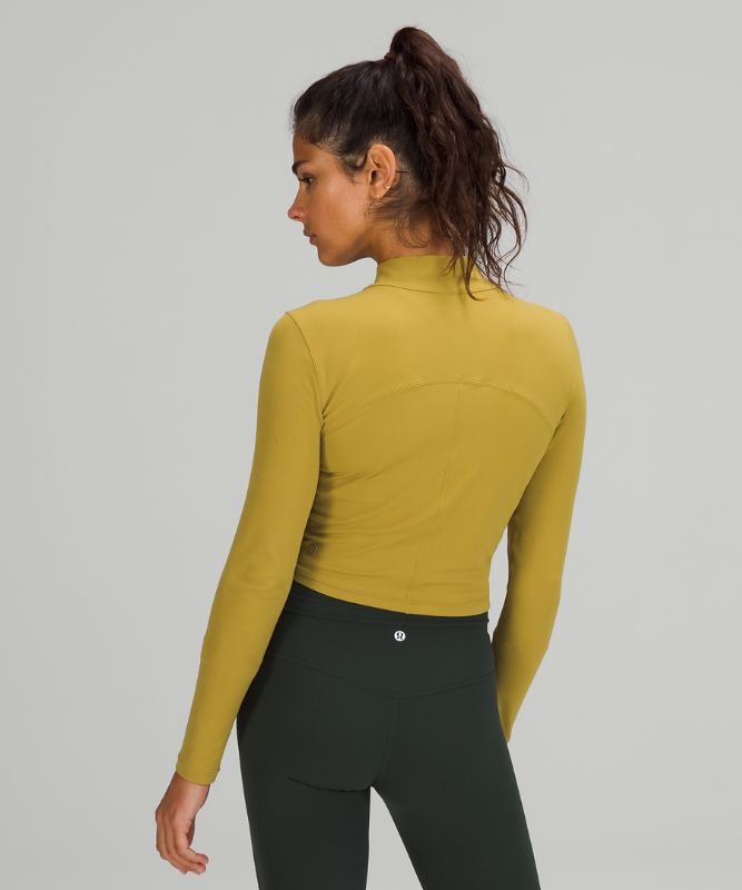 Tops Lululemon All Aligned Mock Neck Long Sleeve Mujer Dorados | 34097-BFRX