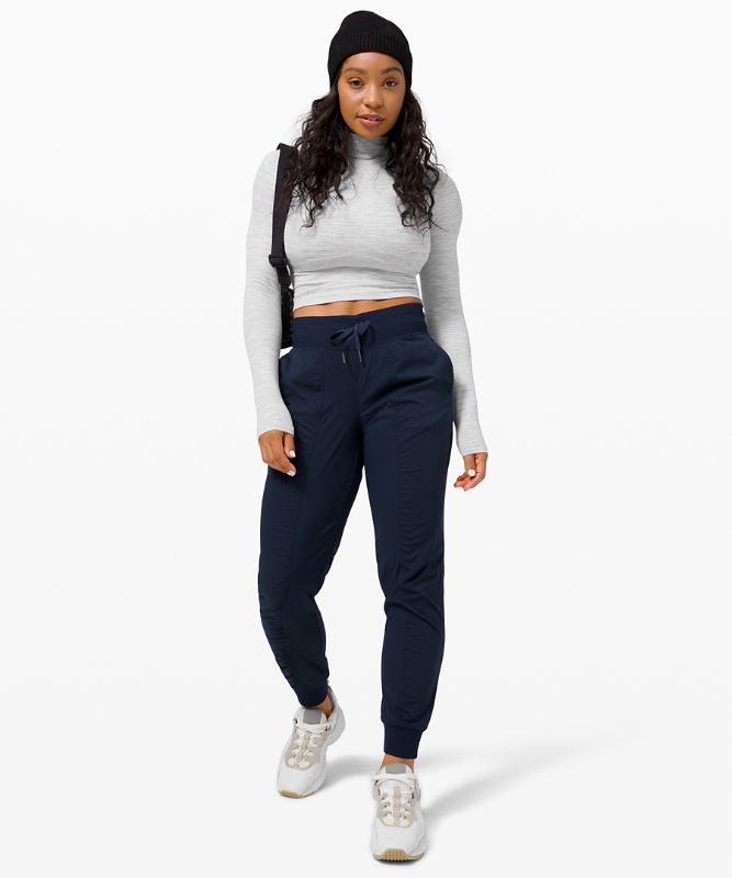 Tops Lululemon All Aligned Mock Neck Long Sleeve Nulu Mujer Wee Are From Space Nimbus Battleship | 07386-BUFY