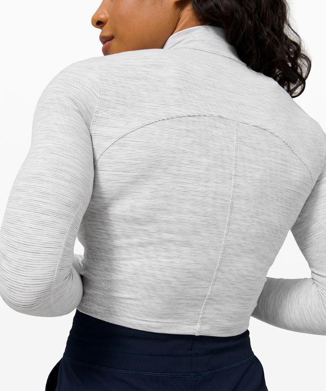 Tops Lululemon All Aligned Mock Neck Long Sleeve Nulu Mujer Wee Are From Space Nimbus Battleship | 07386-BUFY