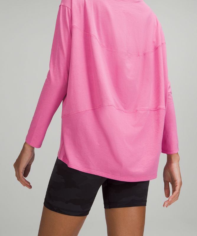 Tops Lululemon Back in Action Long Sleeve Mujer Rosas | 15308-THPE