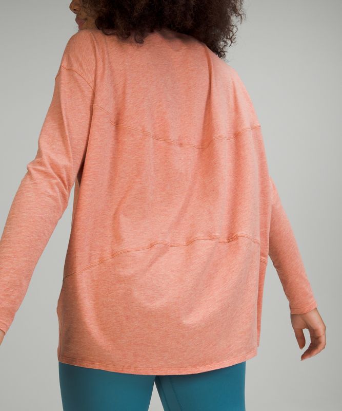 Tops Lululemon Back in Action Long Sleeve Mujer Rosas | 50674-YSCD