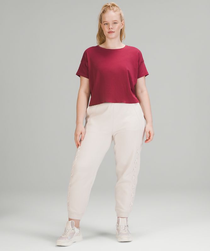 Tops Lululemon Cates Tee Mujer Mulled Wine | 05281-WBQD