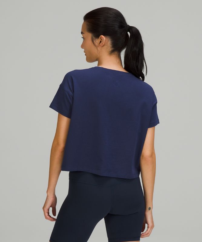 Tops Lululemon Cates Tee Mujer Night Sea | 27103-TDQO