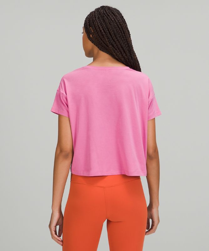 Tops Lululemon Cates Tee Mujer Rosas | 15902-XRCH