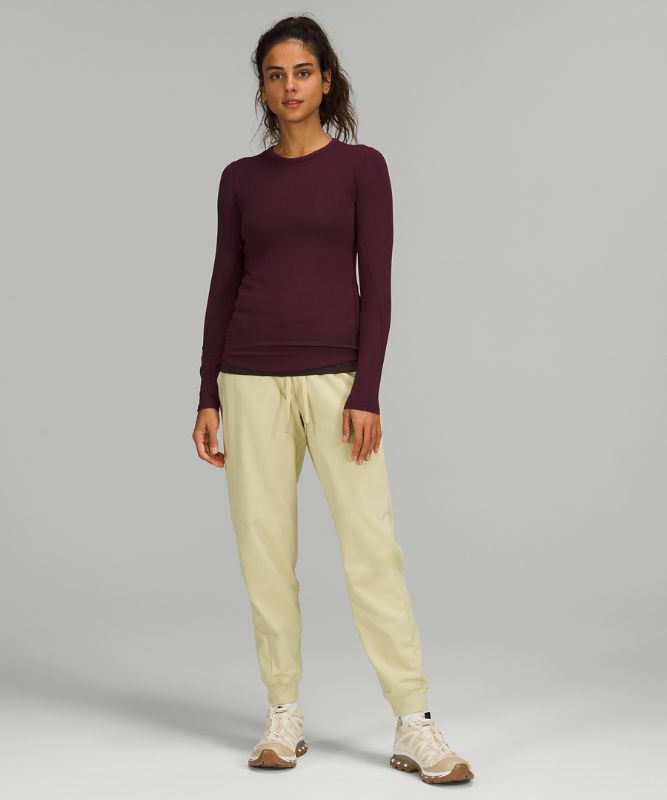 Tops Lululemon Hold Tight Long Sleeve Mujer Cassis | 74302-CPVR