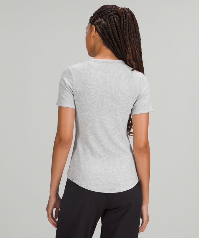 Tops Lululemon Hold Tight Short Sleeve Mujer Grises Claro | 67903-ORMQ