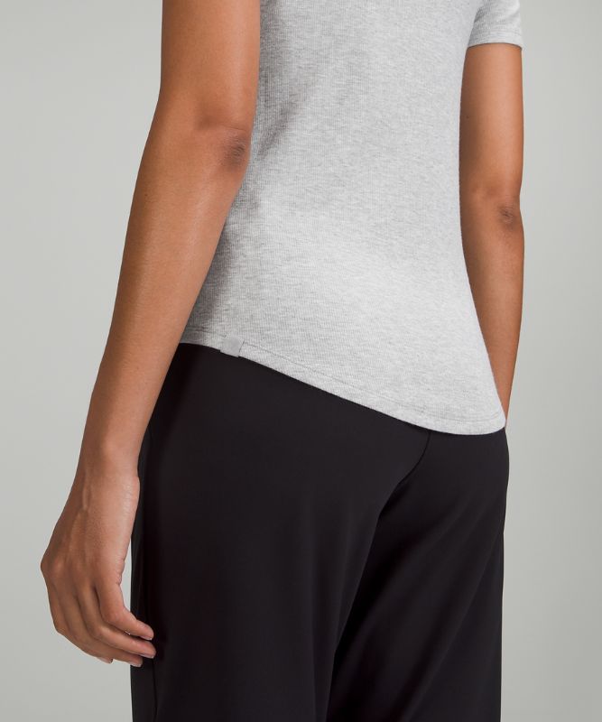 Tops Lululemon Hold Tight Short Sleeve Mujer Grises Claro | 67903-ORMQ