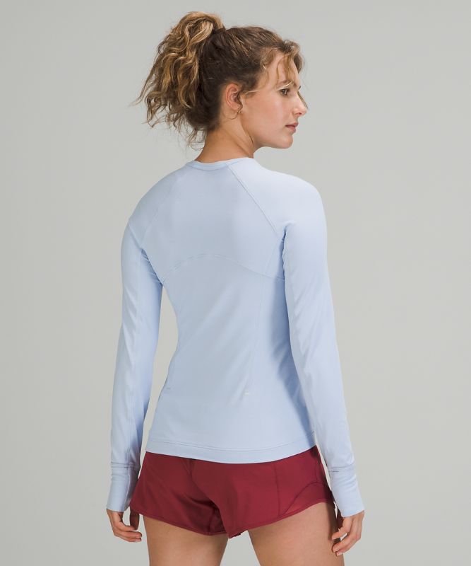 Tops Lululemon It's Rulu Run Long Sleeve Mujer Azules Beige | 30681-QTCS