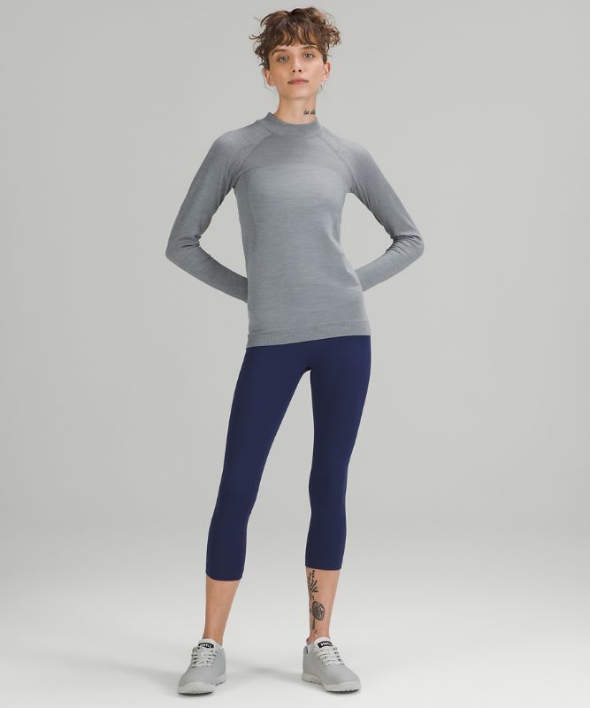 Tops Lululemon Keep the Heat Long Sleeve Mujer Grises | 40795-UYPF