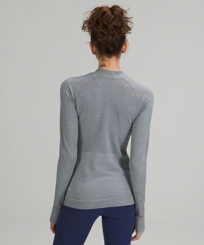 Tops Lululemon Keep the Heat Long Sleeve Mujer Grises | 40795-UYPF