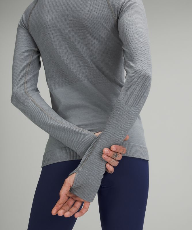 Tops Lululemon Keep the Heat Long Sleeve Mujer Grises | 40795-UYPF