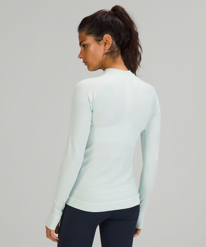 Tops Lululemon Keep the Heat Long Sleeve Mujer Verde Menta | 16749-SLRW