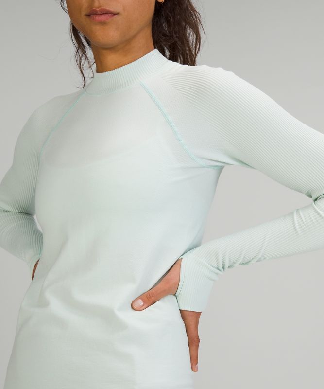 Tops Lululemon Keep the Heat Long Sleeve Mujer Verde Menta | 16749-SLRW