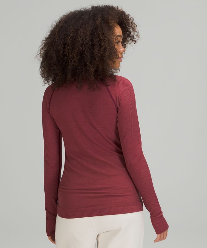 Tops Lululemon Keep the Heat Long Sleeve Mujer Mulled Wine | 32507-SECG