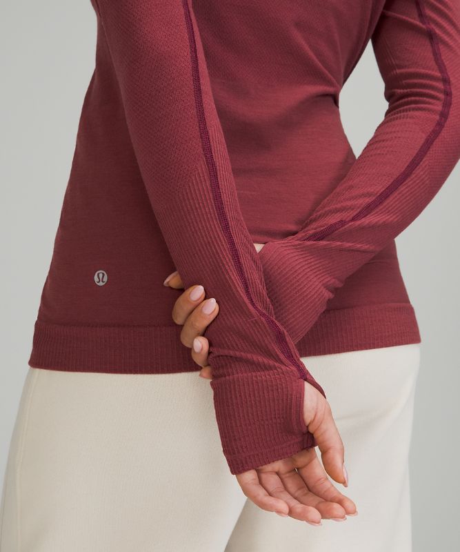 Tops Lululemon Keep the Heat Long Sleeve Mujer Mulled Wine | 32507-SECG