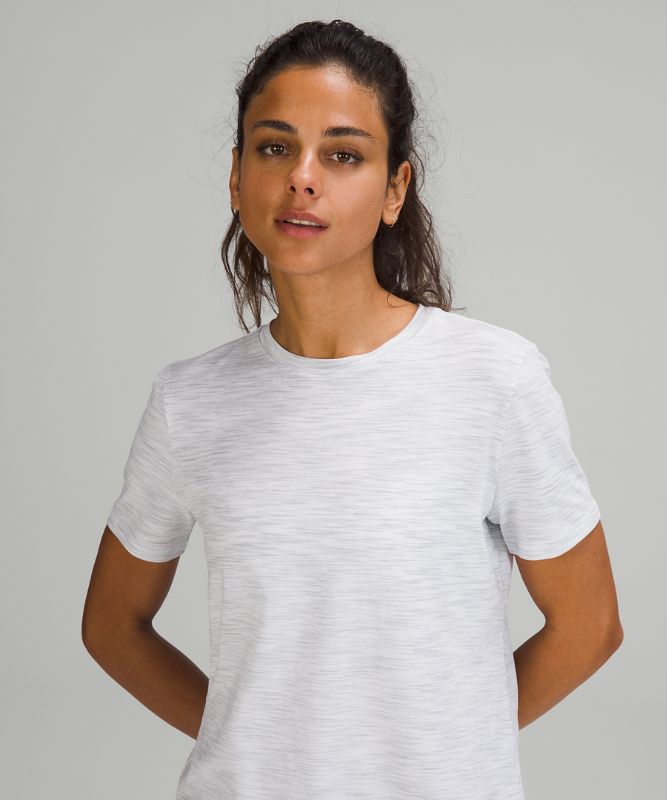 Tops Lululemon Love Crew Mujer Grises Blancos | 74629-CUMR