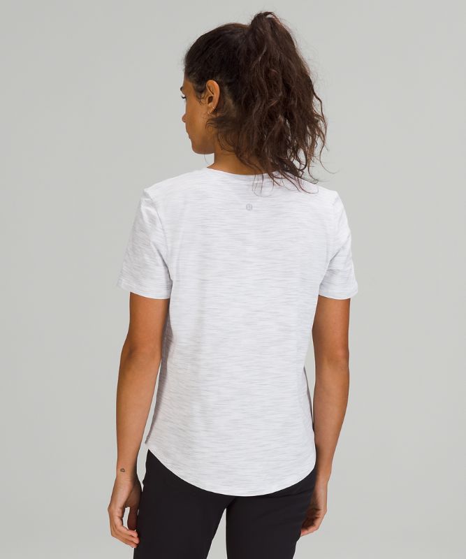 Tops Lululemon Love Crew Mujer Grises Blancos | 74629-CUMR