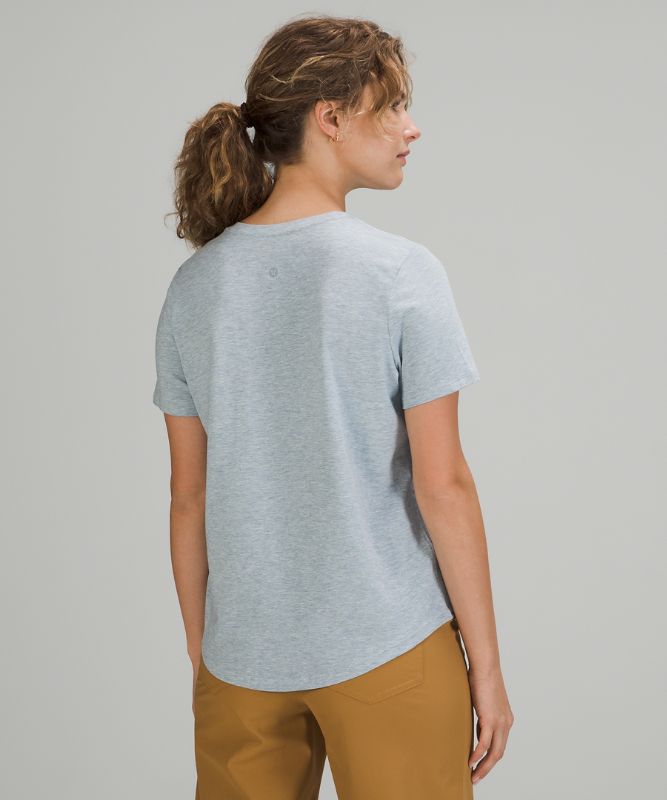 Tops Lululemon Love Crew Mujer Heathered Chambray | 53978-LPQT