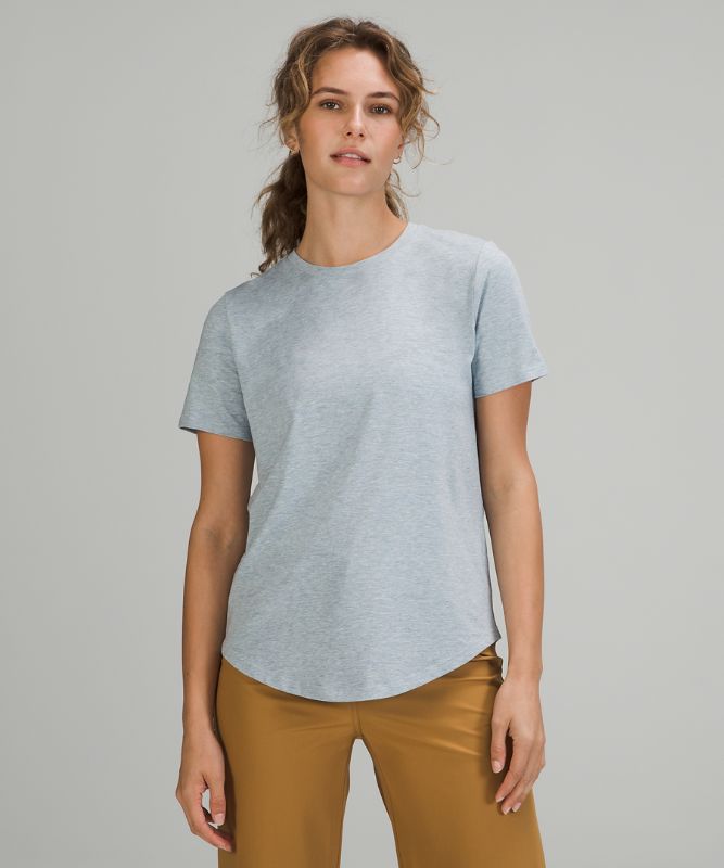 Tops Lululemon Love Crew Mujer Heathered Chambray | 53978-LPQT