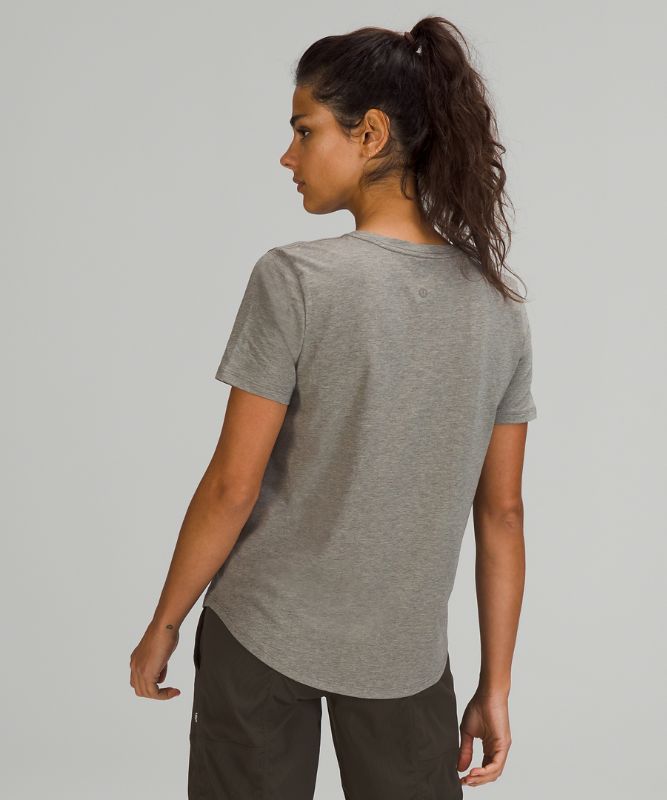 Tops Lululemon Love Crew Mujer Heathered Rover | 45810-JZGK