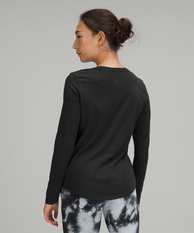 Tops Lululemon Love Long Sleeve Mujer Negros | 67234-EOKQ