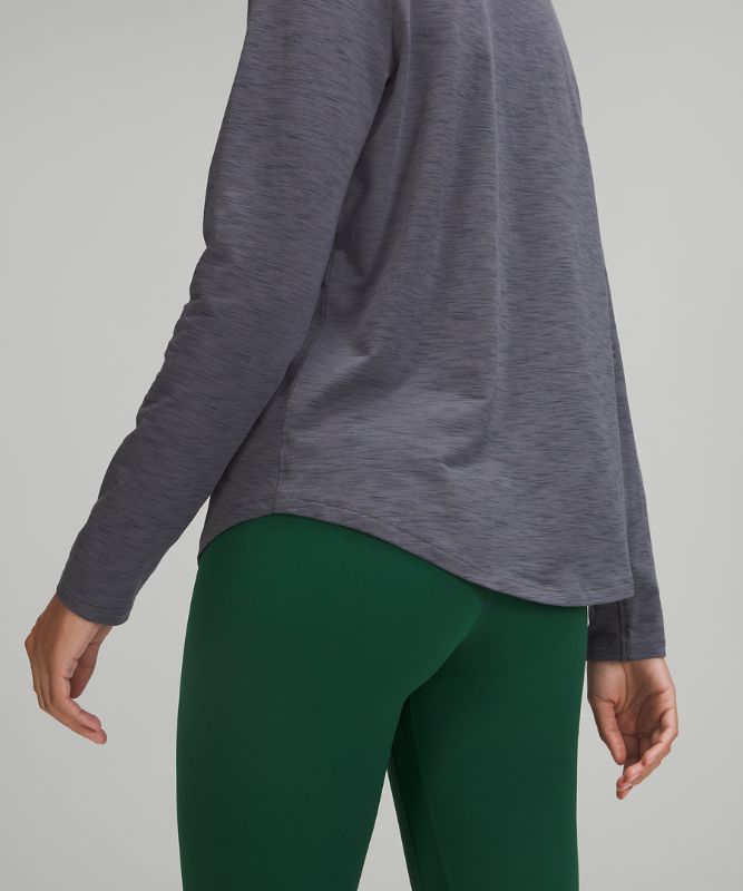 Tops Lululemon Love Long Sleeve Mujer Negros Grises Oscuro | 28053-BMKP