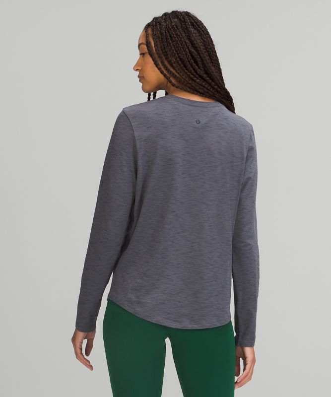 Tops Lululemon Love Long Sleeve Mujer Negros Grises Oscuro | 28053-BMKP