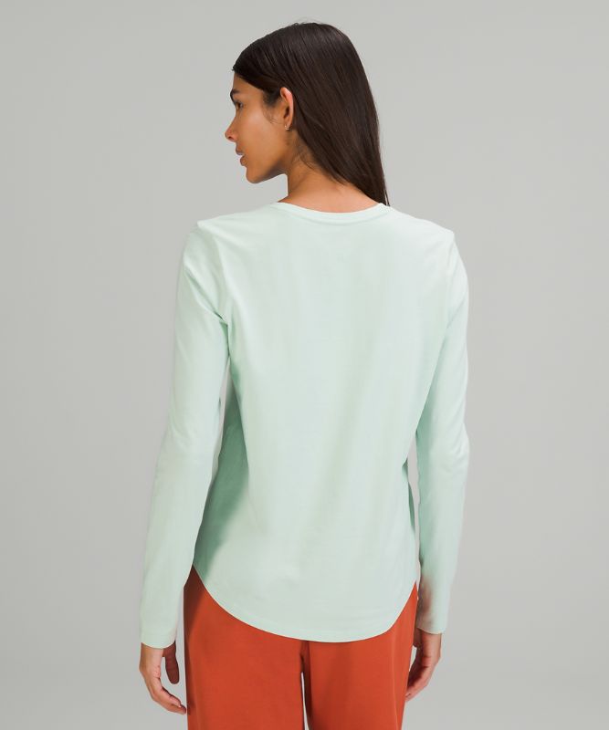 Tops Lululemon Love Long Sleeve Mujer Verde Menta | 02431-GEZW