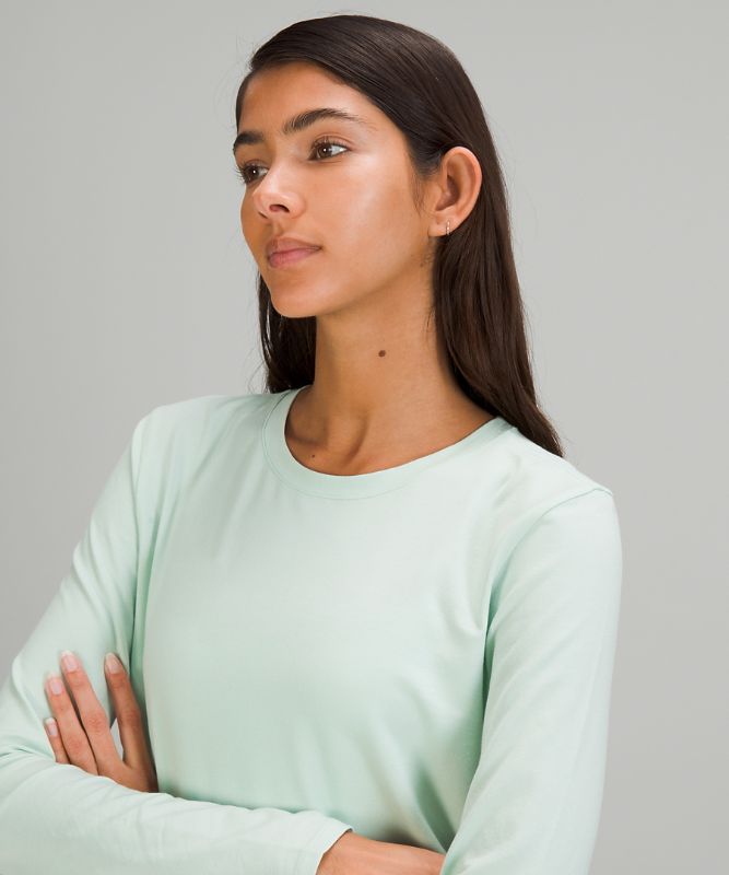 Tops Lululemon Love Long Sleeve Mujer Verde Menta | 02431-GEZW