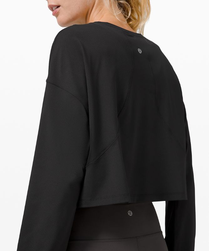 Tops Lululemon Muscle Love Long Sleeve Mujer Negros | 84795-KZFU