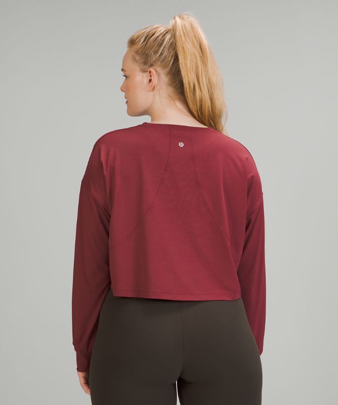 Tops Lululemon Muscle Love Long Sleeve Mujer Mulled Wine | 18095-KALD