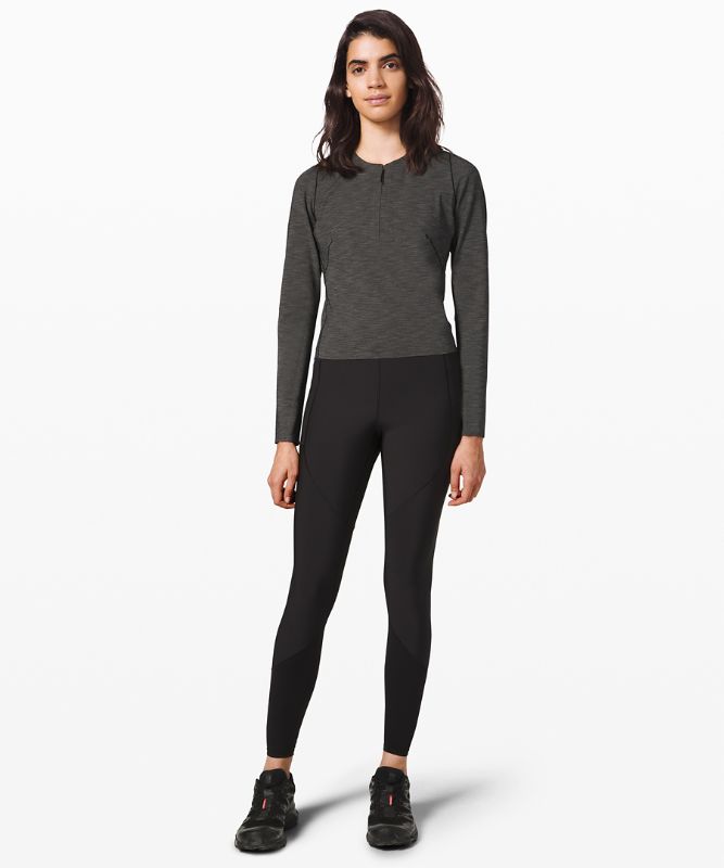 Tops Lululemon Reykur Long Sleeve Mujer Negros | 62803-LBCW