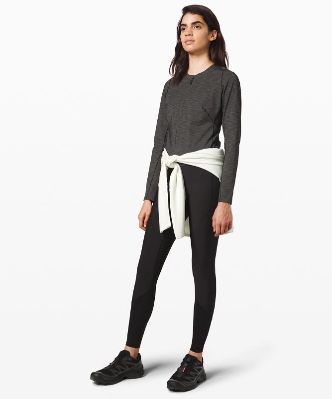 Tops Lululemon Reykur Long Sleeve Mujer Negros | 62803-LBCW