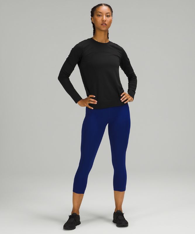 Tops Lululemon Swiftly Breathe Long Sleeve Mujer Negros Negros | 95347-IQVX