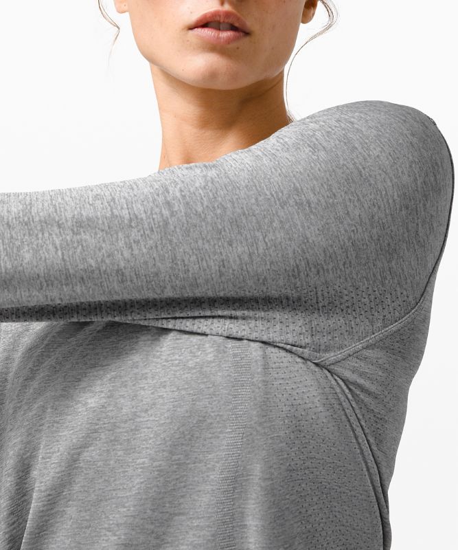 Tops Lululemon Swiftly Breathe Long Sleeve Mujer Blancos | 97624-GXYM