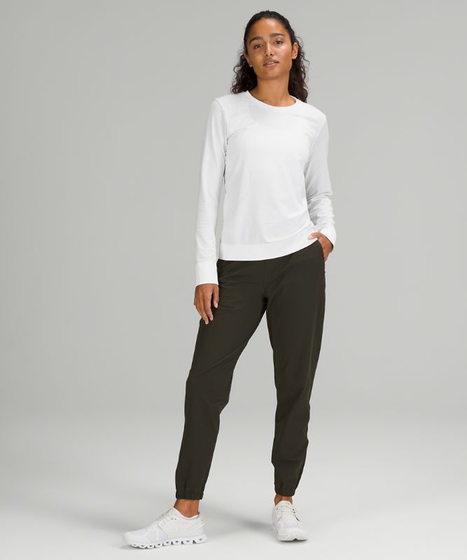 Tops Lululemon Swiftly Breathe Long Sleeve Mujer Blancos Blancos | 51206-NDRA