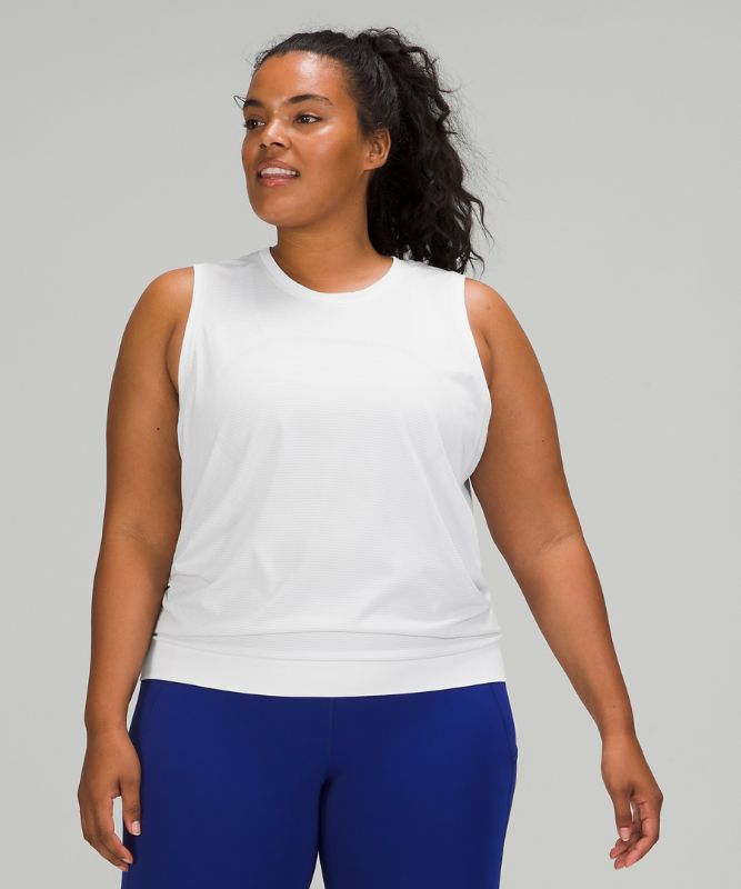 Tops Lululemon Swiftly Breathe Muscle Tank Top Mujer Blancos Blancos | 15268-OMTP