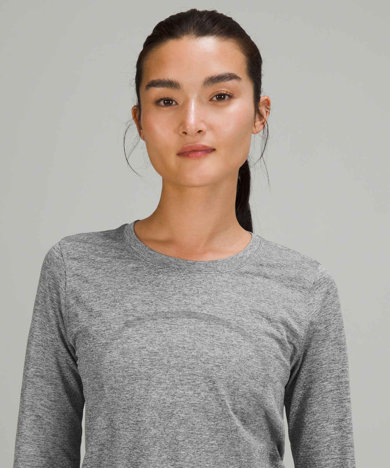 Tops Lululemon Swiftly Relaxed Long Sleeve Mujer Blancos | 93418-WIAL