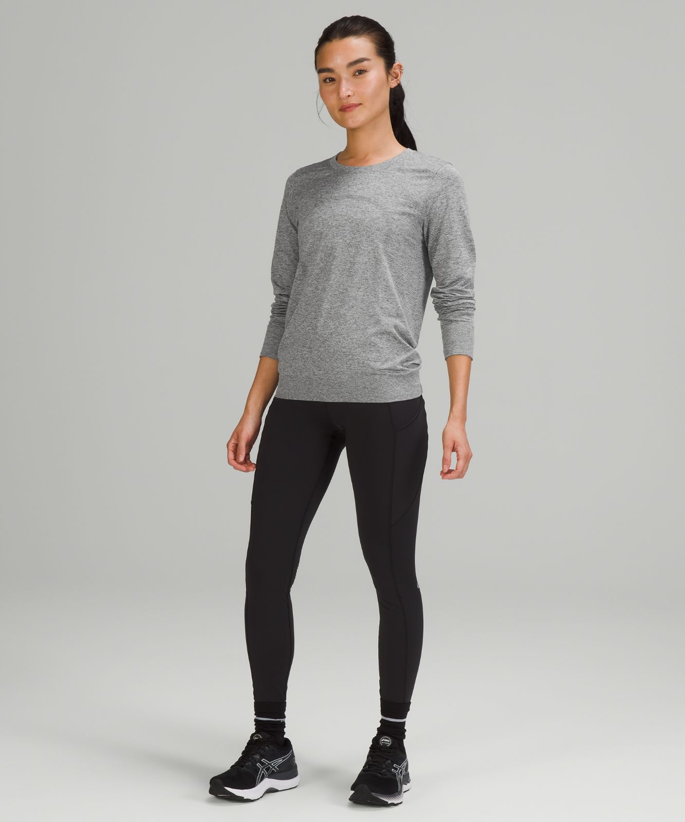 Tops Lululemon Swiftly Relaxed Long Sleeve Mujer Blancos | 93418-WIAL