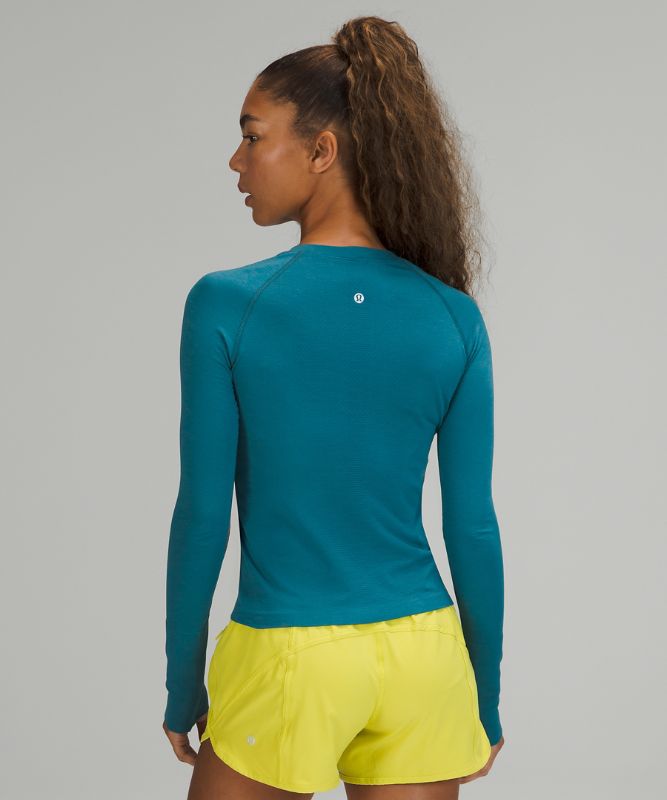 Tops Lululemon Swiftly Tech LS 2.0 Race Mujer Azules | 76925-WVFJ