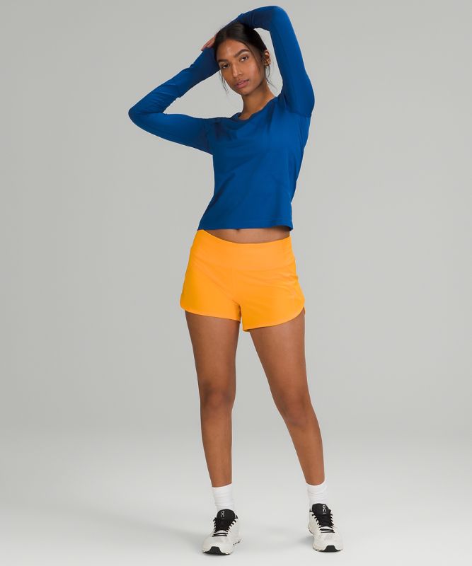 Tops Lululemon Swiftly Tech LS 2.0 Race Mujer Azules Azules | 70452-TGUE