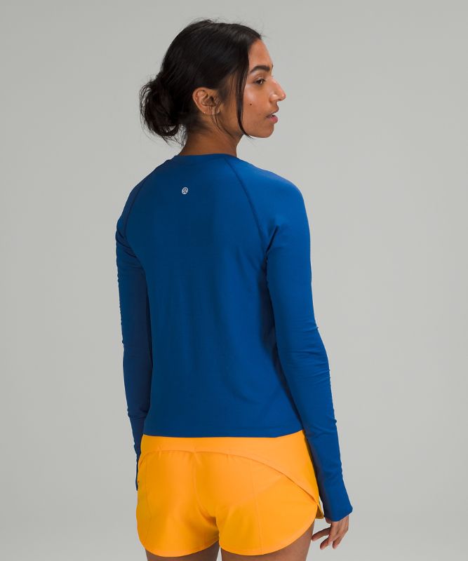 Tops Lululemon Swiftly Tech LS 2.0 Race Mujer Azules Azules | 70452-TGUE