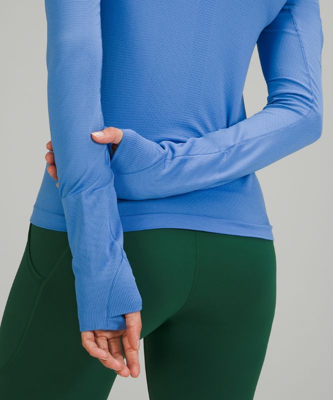 Tops Lululemon Swiftly Tech LS 2.0 Race Mujer Azules Azules | 96850-SBFG