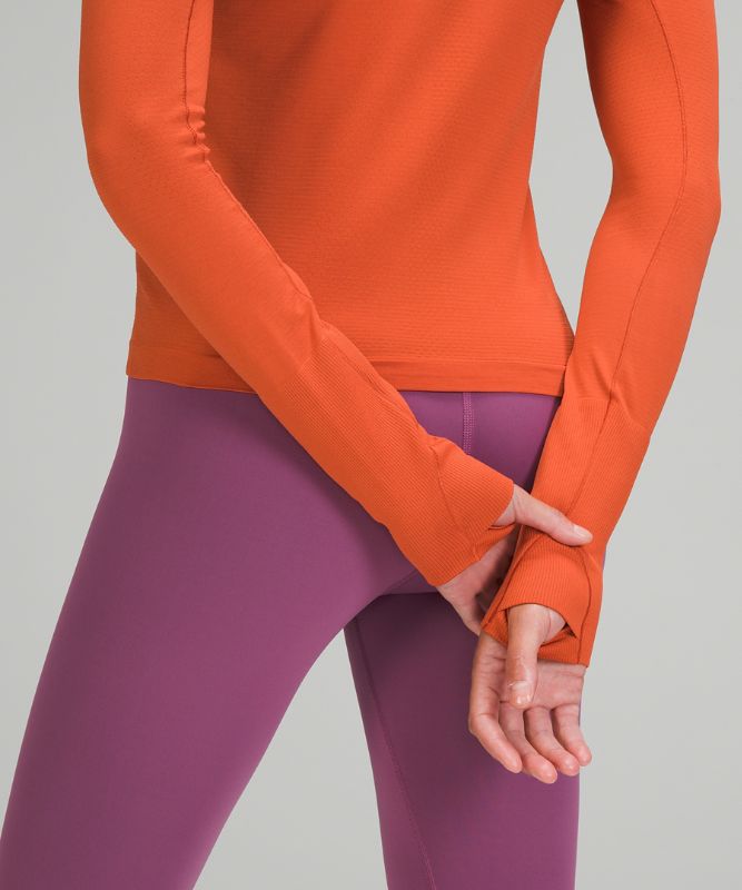 Tops Lululemon Swiftly Tech LS 2.0 Race Mujer Naranjas Naranjas | 53124-NHSX