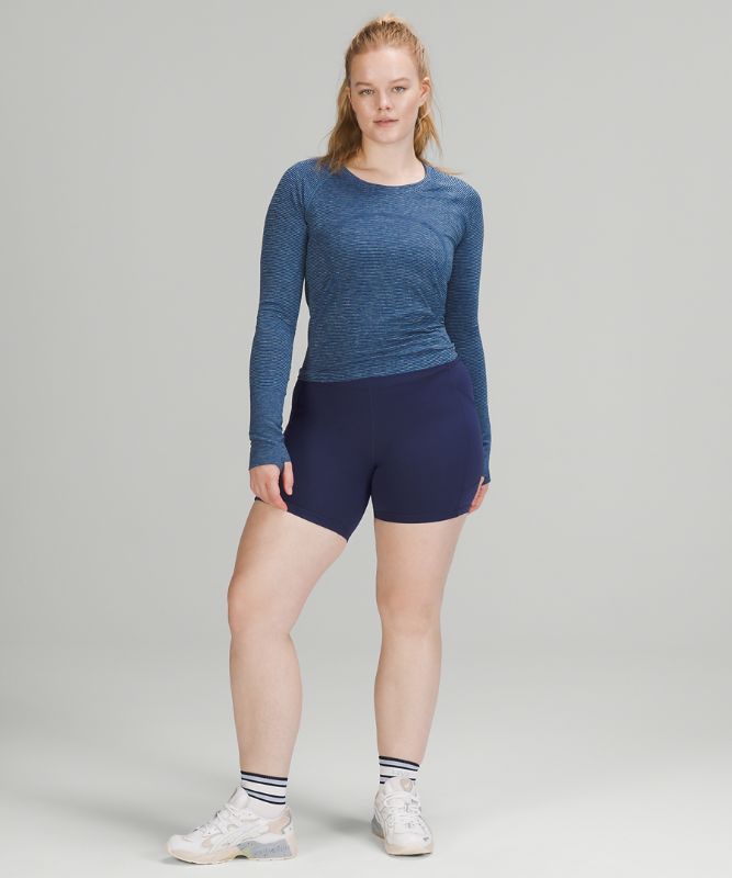 Tops Lululemon Swiftly Tech LS 2.0 Race Mujer Azules Turquesa Verdes Negros | 90486-ZBVO